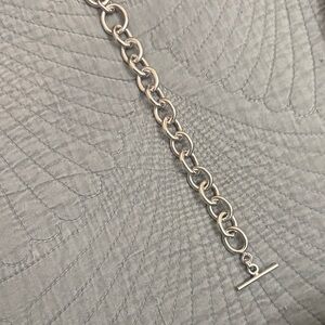 Chunky Silver Toggle Link Bracelet